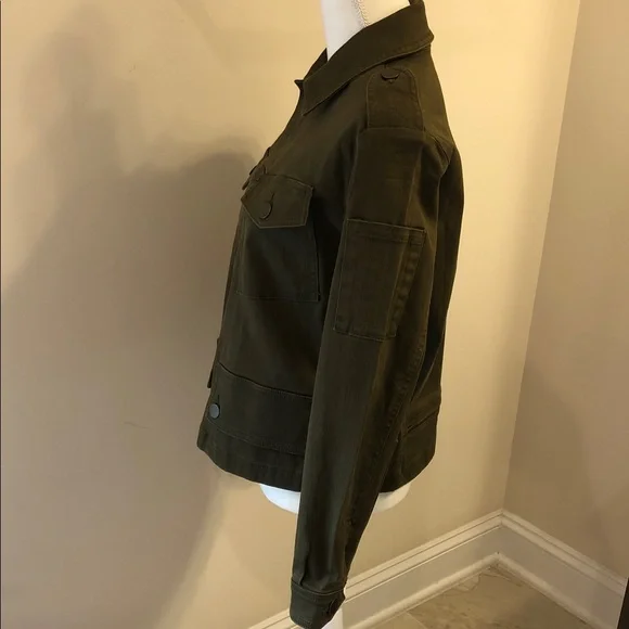 CAbi NWOT Evans Olive Green Button-Up Jacket - Picture 4 of 9